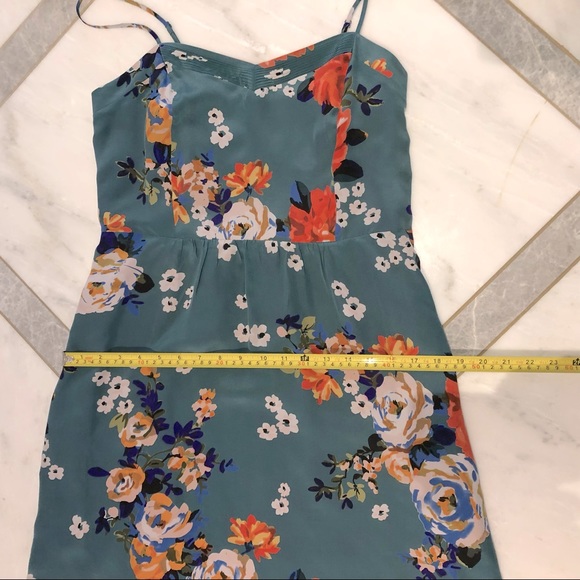 Anthropologie Moulinette Soeurs Verdant Floral 100% Silk Dress - Picture 11 of 16